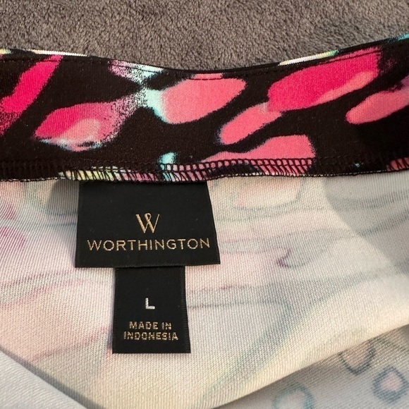WORTHINGTON watercolor abstract design skirt Large Y2K #s1128 - Picture 5 of 8